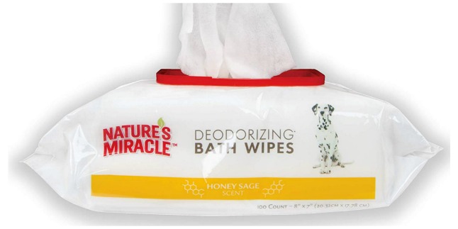 natures miracle deodorizing bath wipes