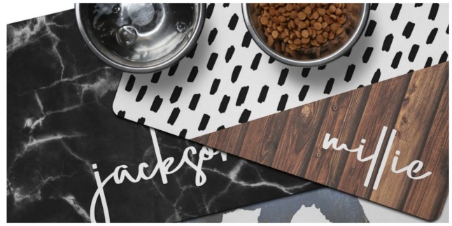personalized pet mats