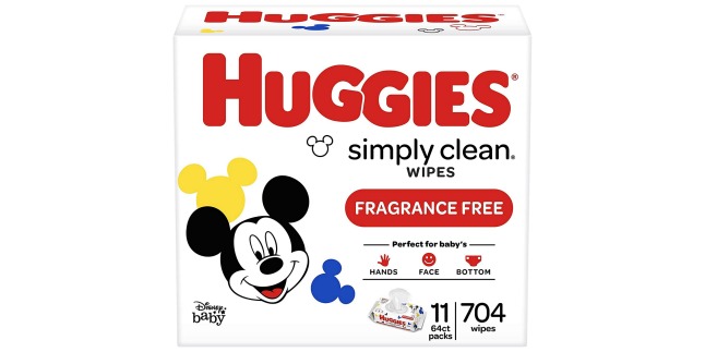 Huggies simply clean wipes