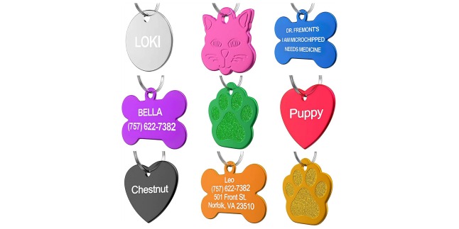 custom pet id tags