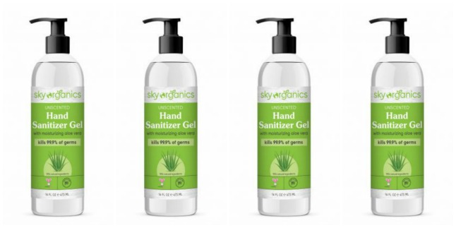 sky organics hand sanitizer gel