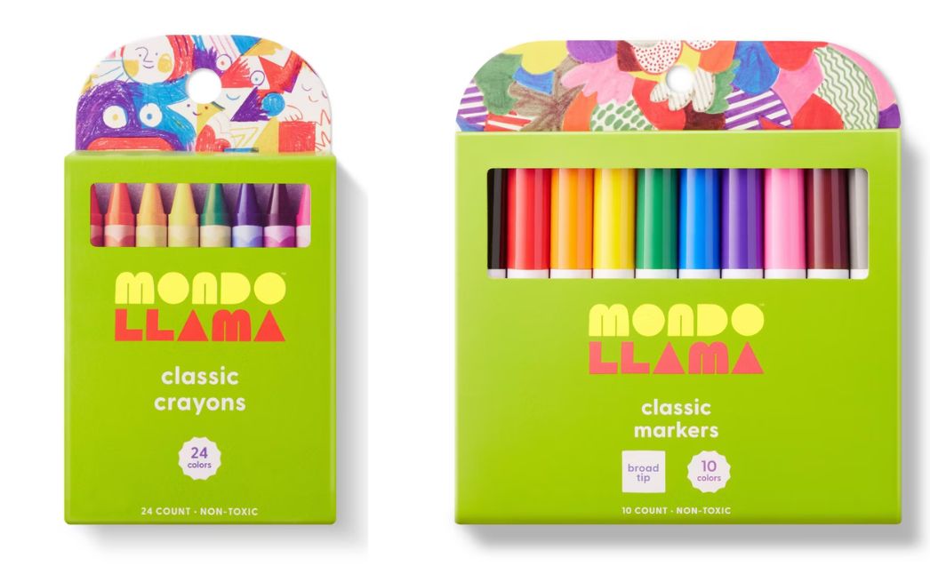 mondo llama crayons