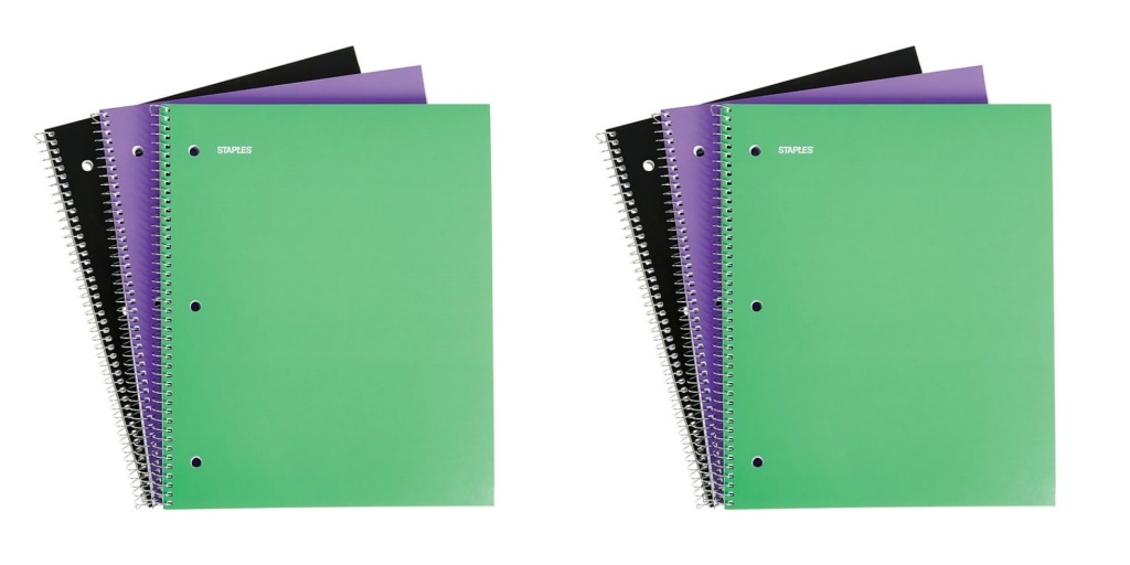 Staple 1 subject notebook