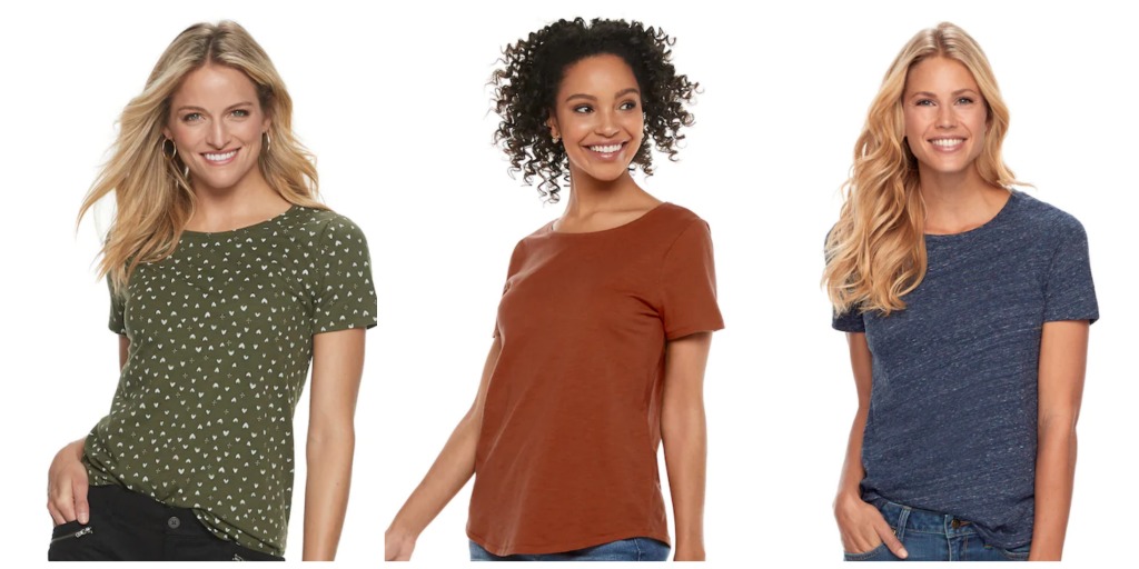 Women's SONOMA Goods for Life Tees only $6.79 from Kohl's - Savings ...