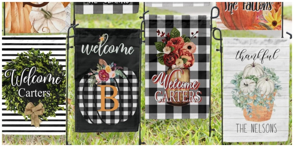 fall garden flags