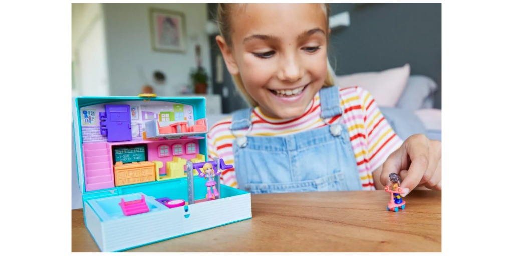polly pocket mini middle school playset