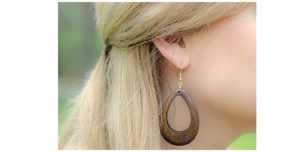 wood earrings