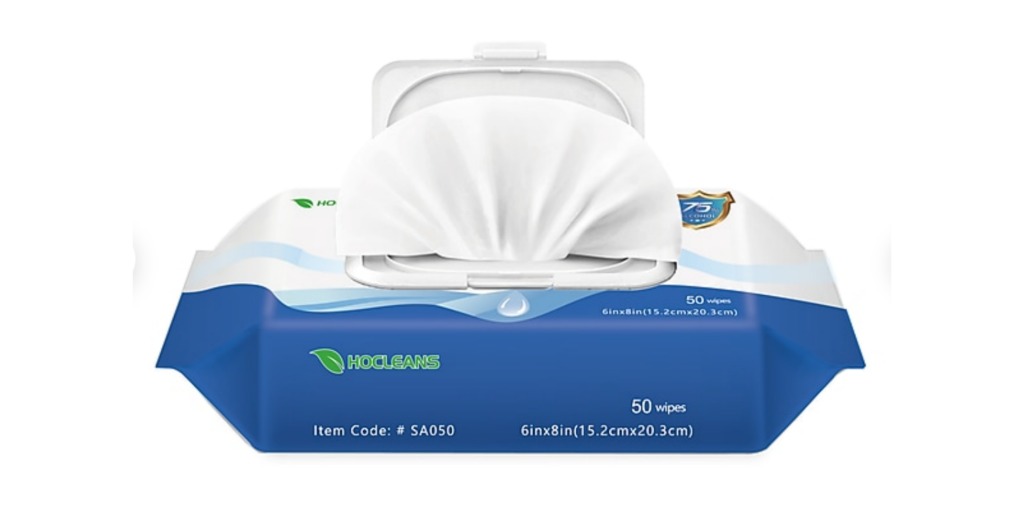 hand sanitizing wipes