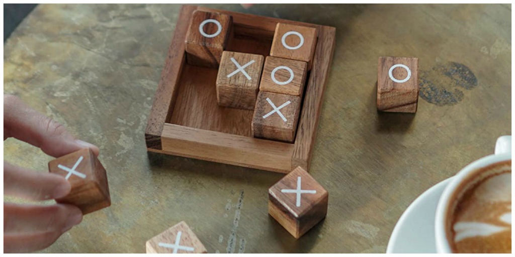 wooden tic tac toe
