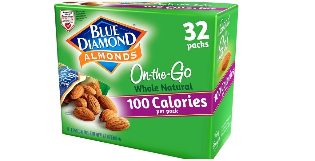blue diamond almonds on the go