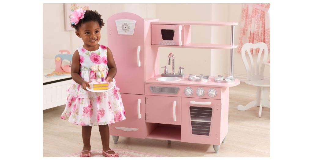 kidkraft vintage kitchen pink