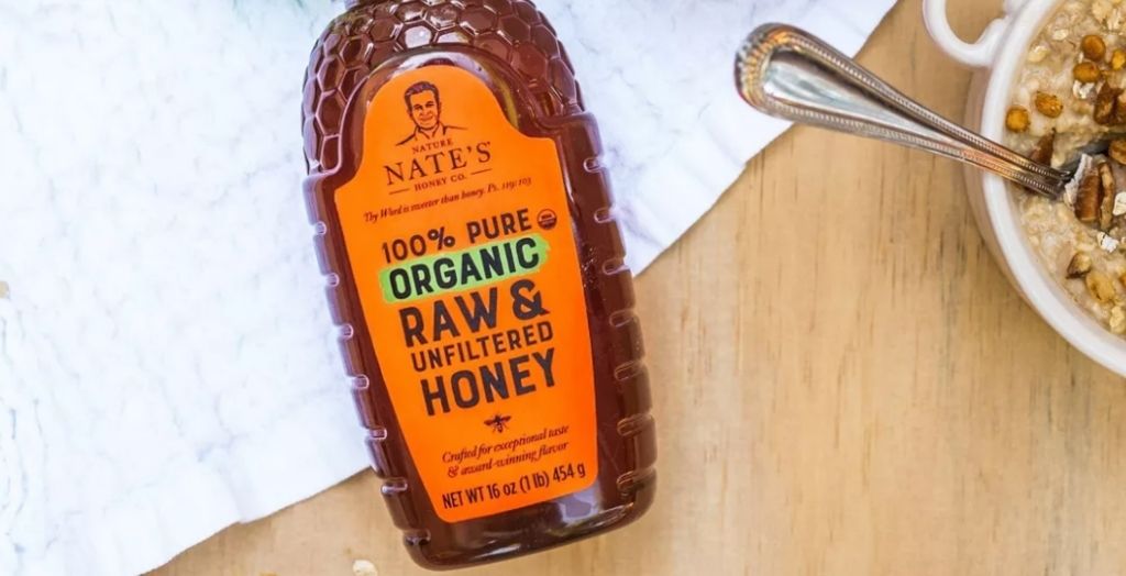 Nature Nate's 100% Pure Organic Raw Unfiltered Honey