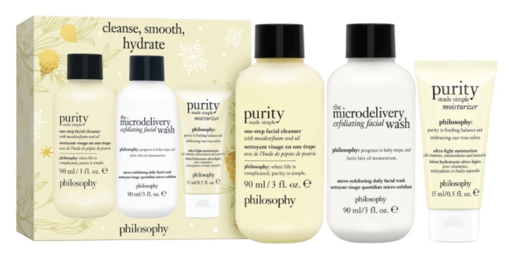 philosophy cleanse smooth hydrate gift set