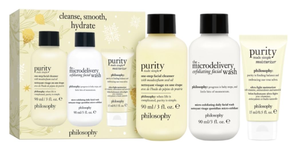 philosophy cleanse smooth hydrate gift set