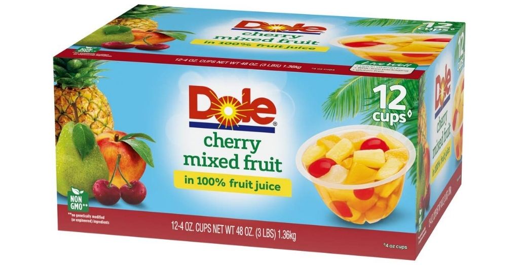 dole cherry mixed fruit cups