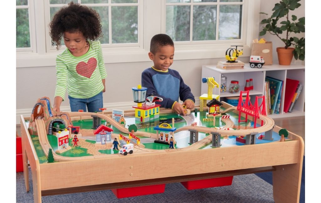 kidkraft train set table