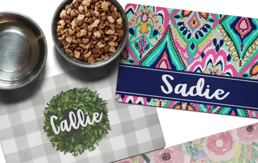 personalized pet mats