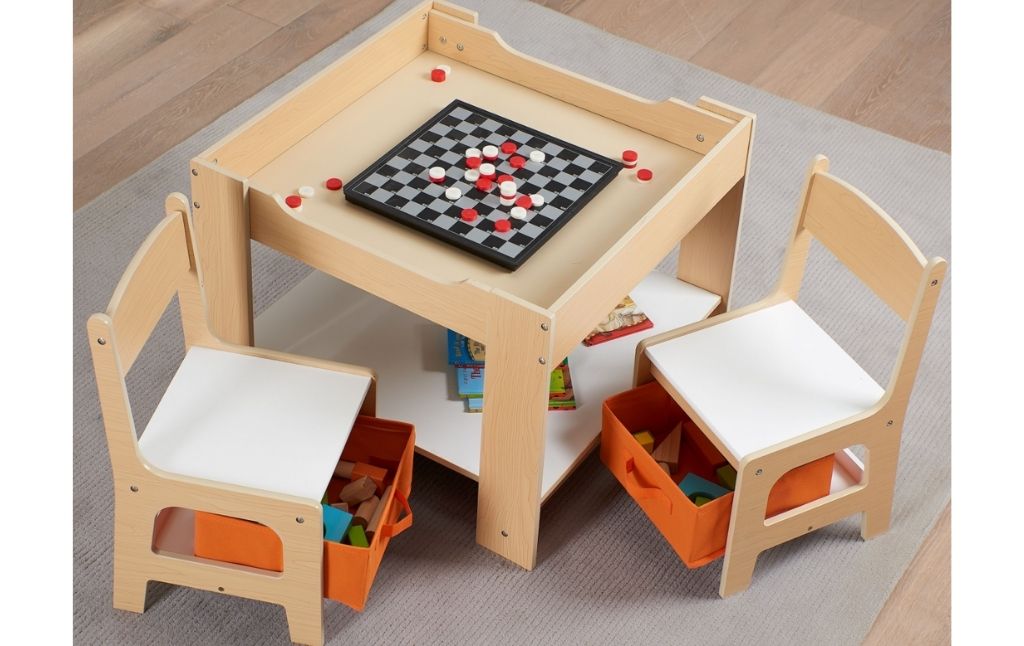 kids wooden desk chair set