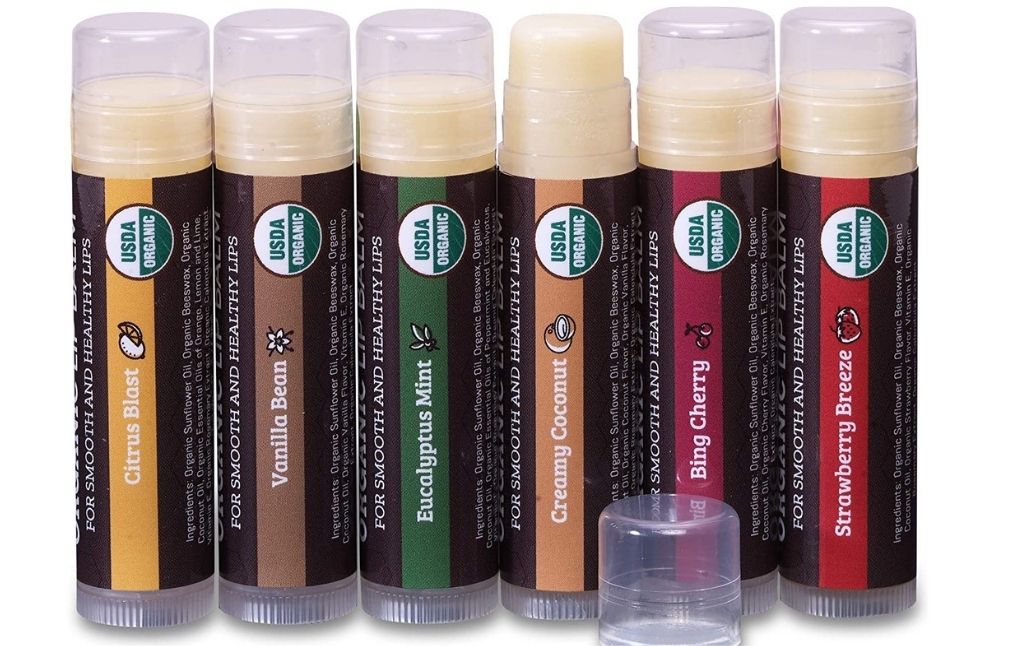 organic lip balm pack of 6