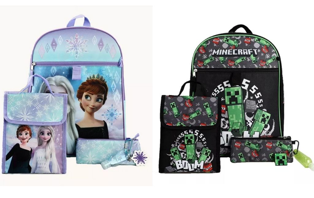 6 piece backpack sets