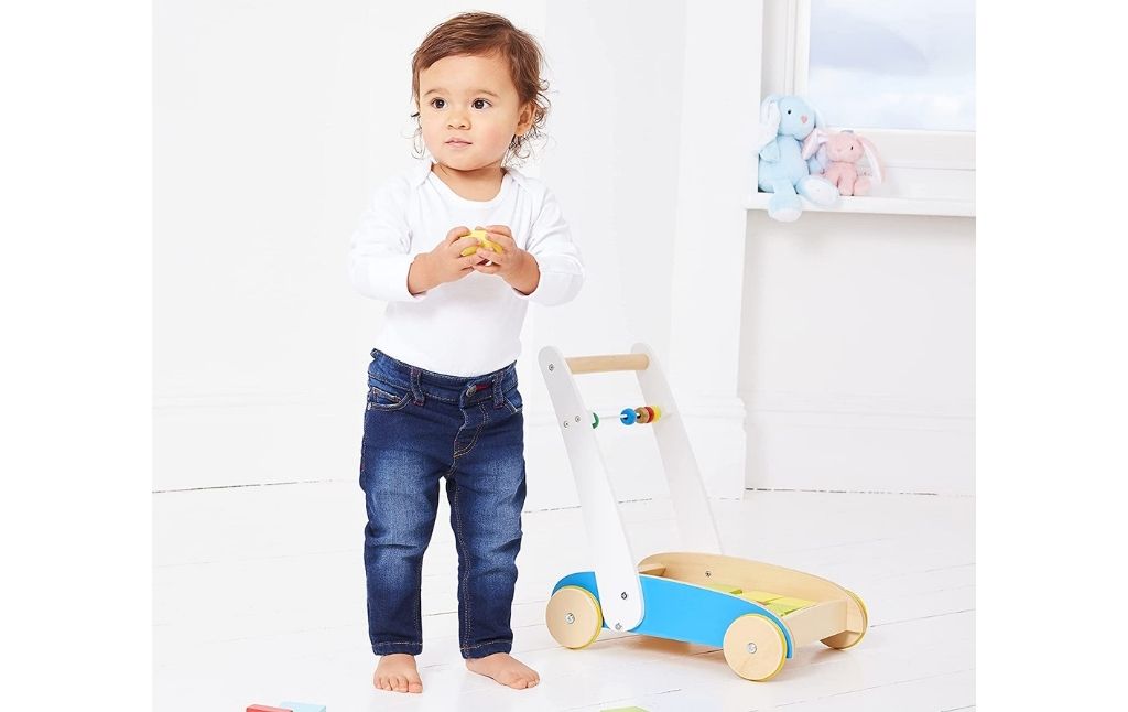 early learning wooden toddle truck
