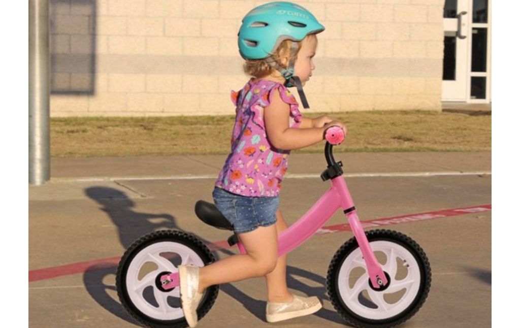 pink balance bike