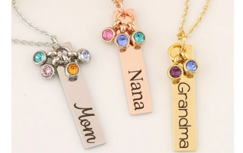 name birthstone necklace
