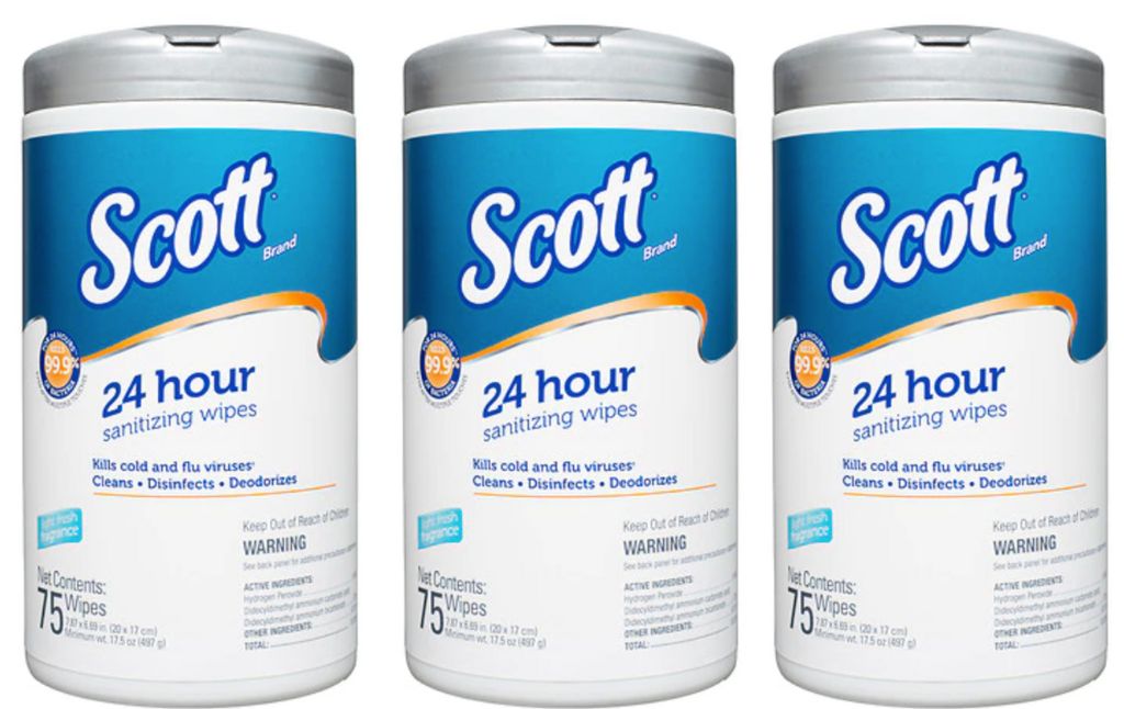 scott sanitizing wipes