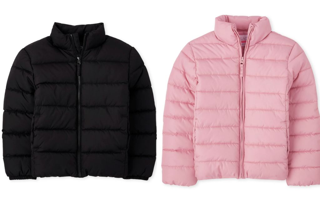 childrens place puffer jackets