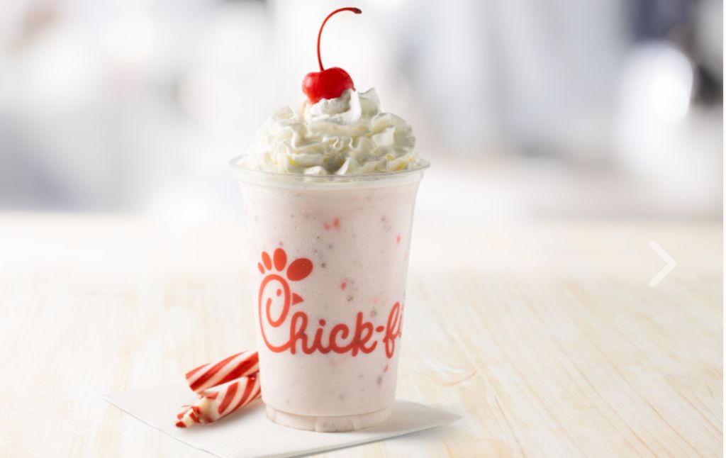 chick fil a peppermint shake