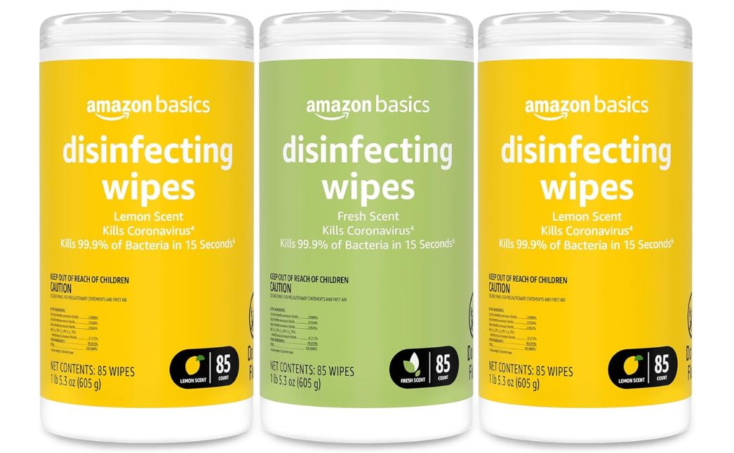 amazon basics disinfecting wipes