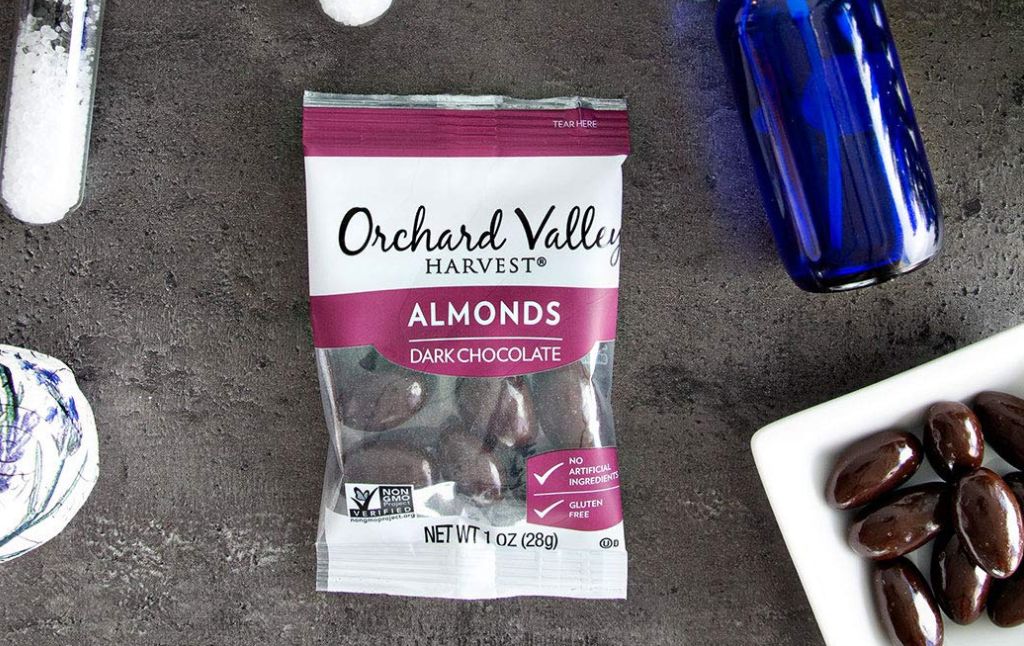orchard valley dark chocolate almonds