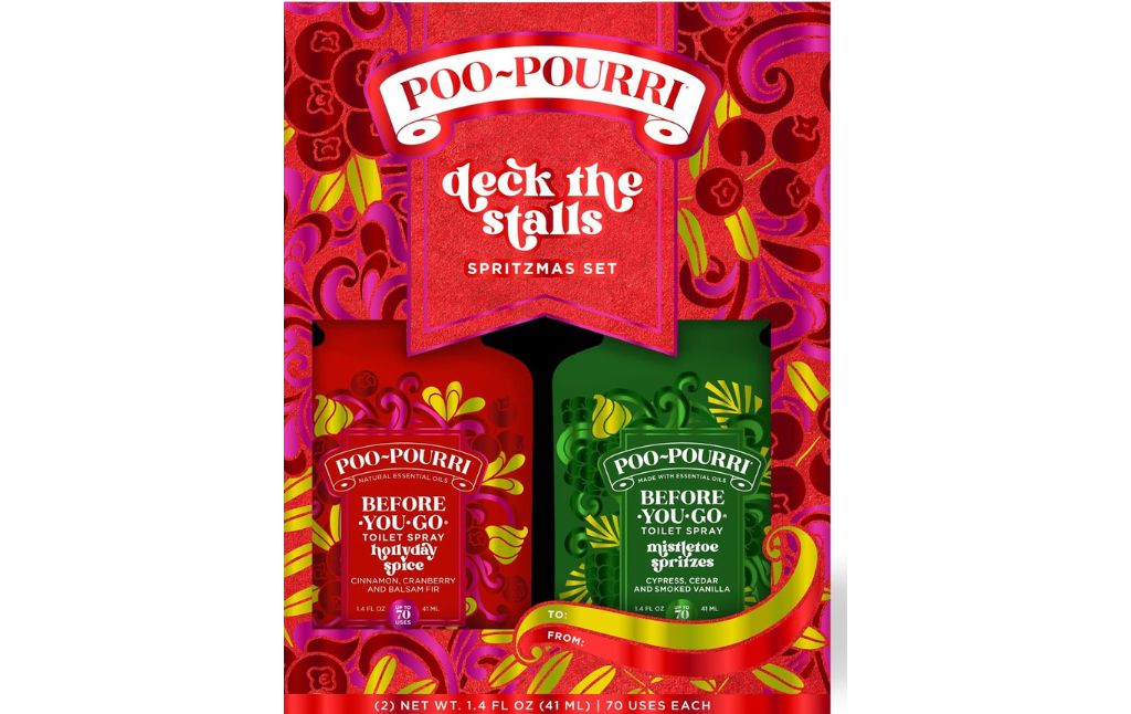 poo pourri deck the stalls