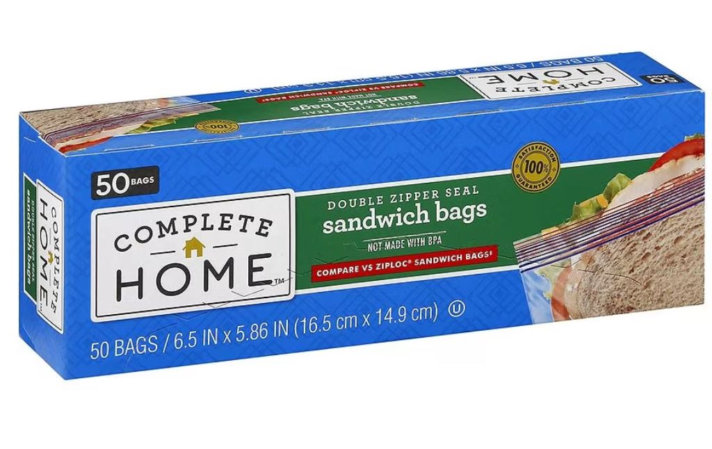 complete home sandwich bags