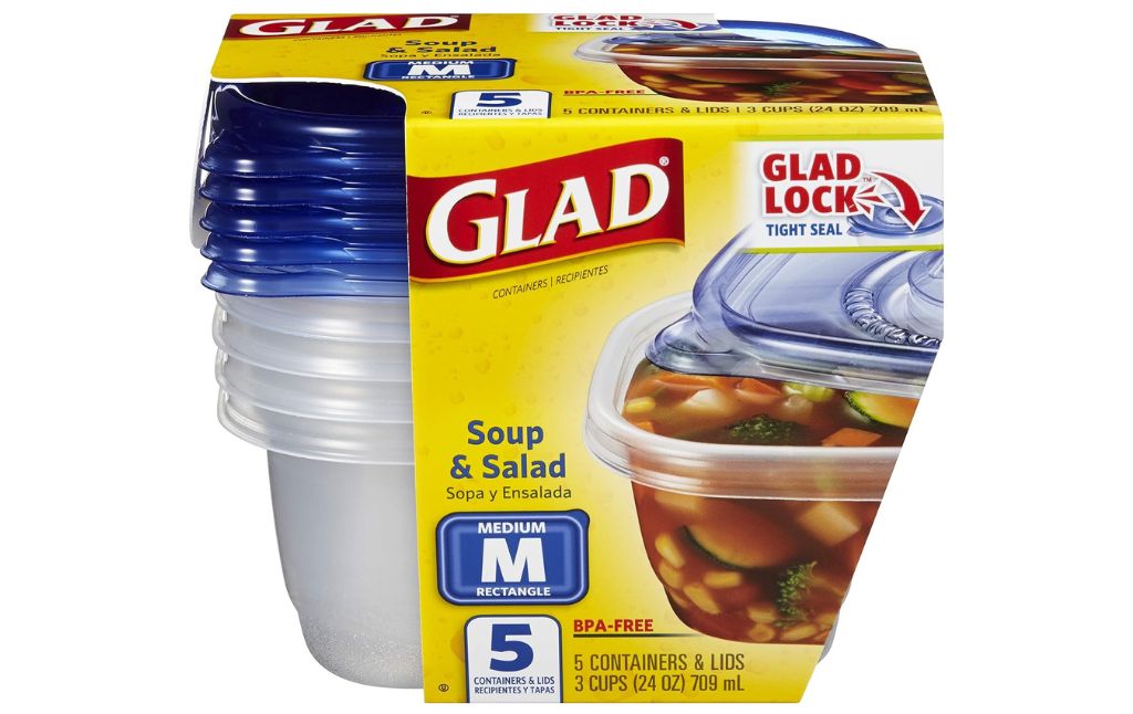 glad soup salad containers