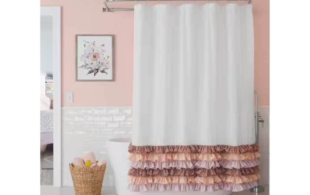 ruffle shower curtain