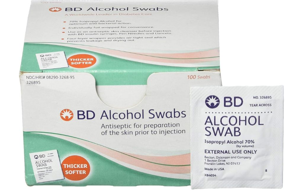 alcohol swabs