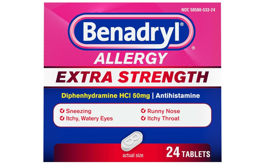 benadryl allergy