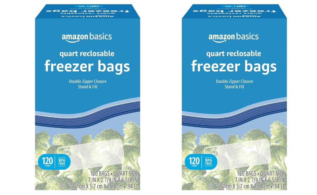 amazon basics freezer bags