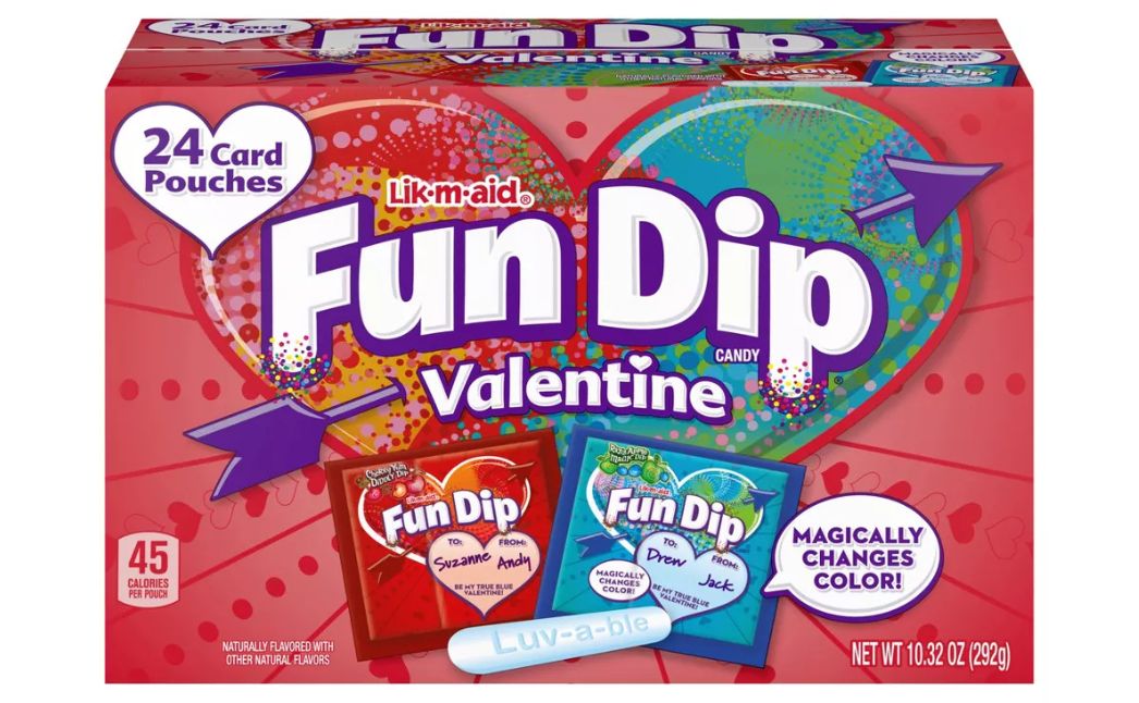 fun dip valentine candy