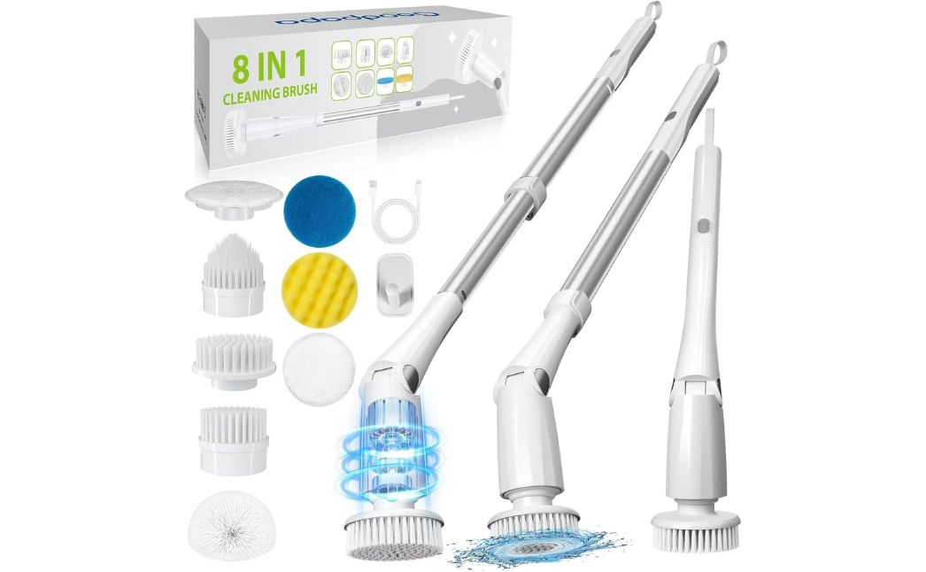 electric spinner cleaning brush