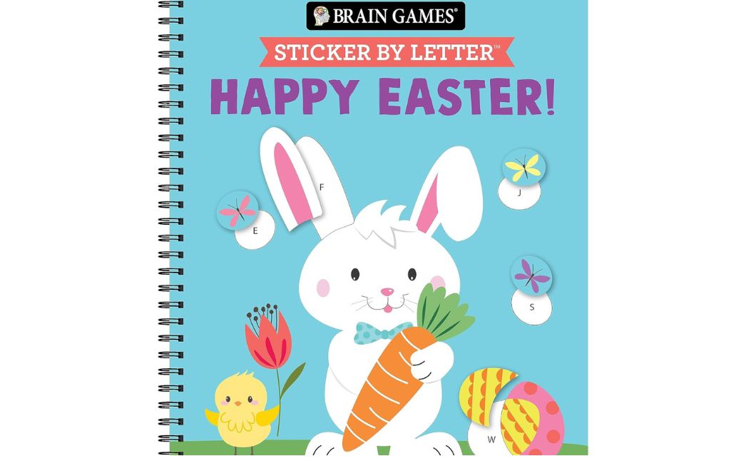 brain games sticker by letter happy easter