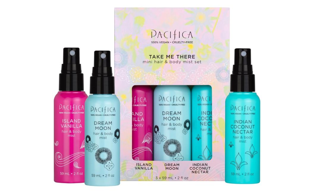 pacifica mini hair body mist set