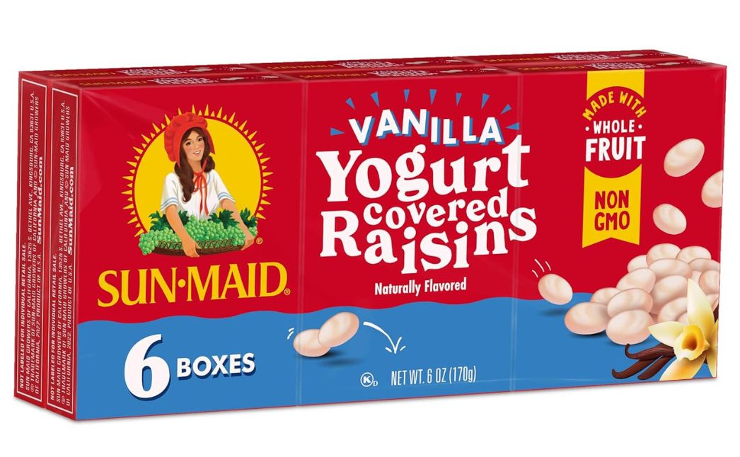 sunmaid yogurt covered raisins