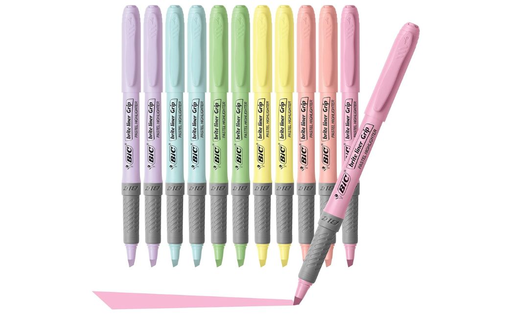 bic pastel highlighters