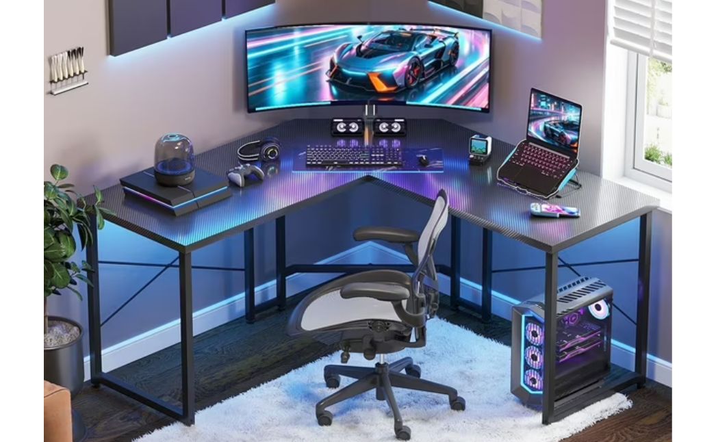 l shaped computer desk