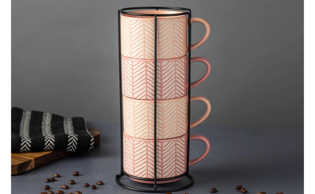stackable coffee mugs