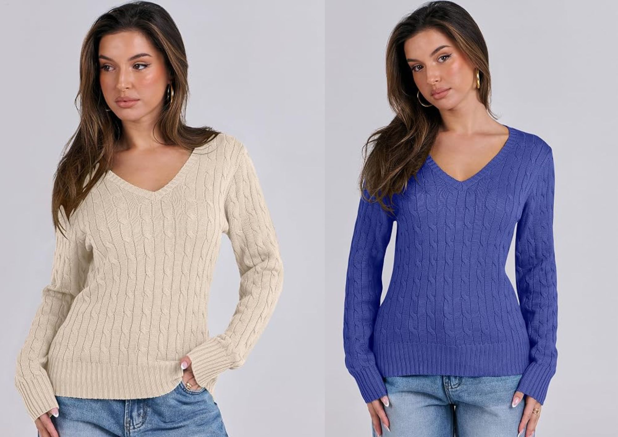 cable knit sweater