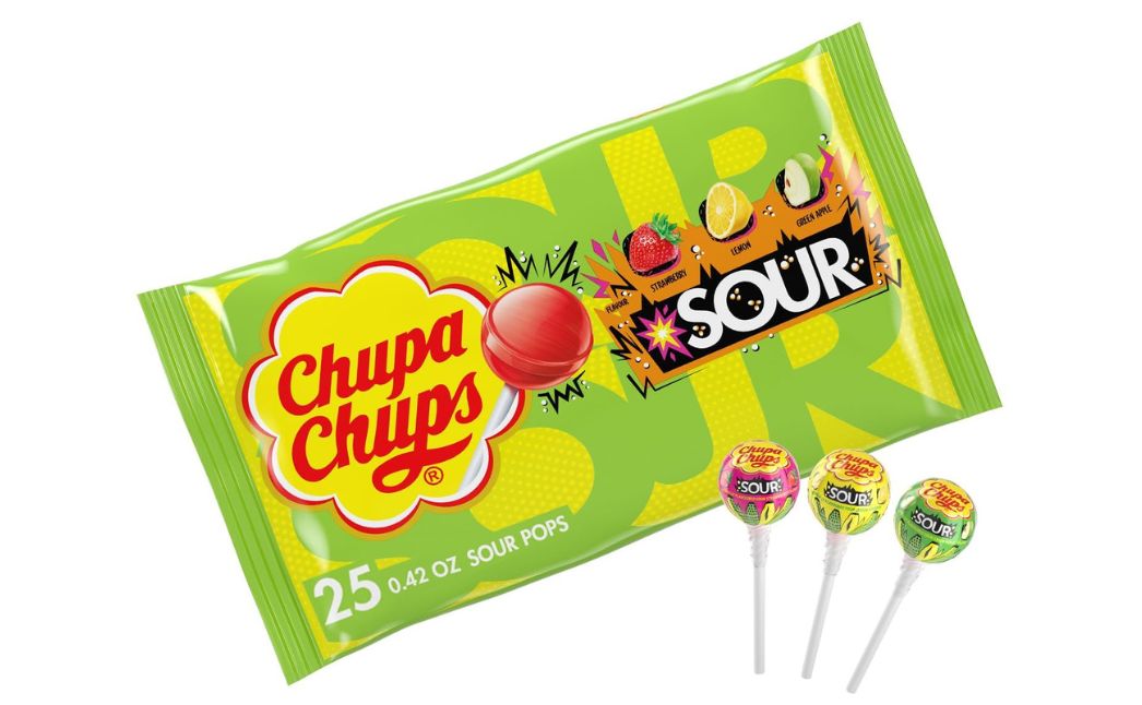 chupa chups sour lollipops