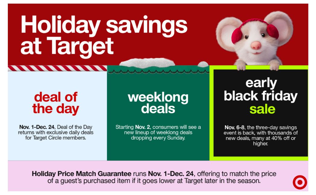 target holiday savings
